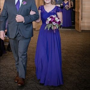 Azazie Regency Purple Gown